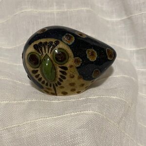 Pottery Owl Figurine